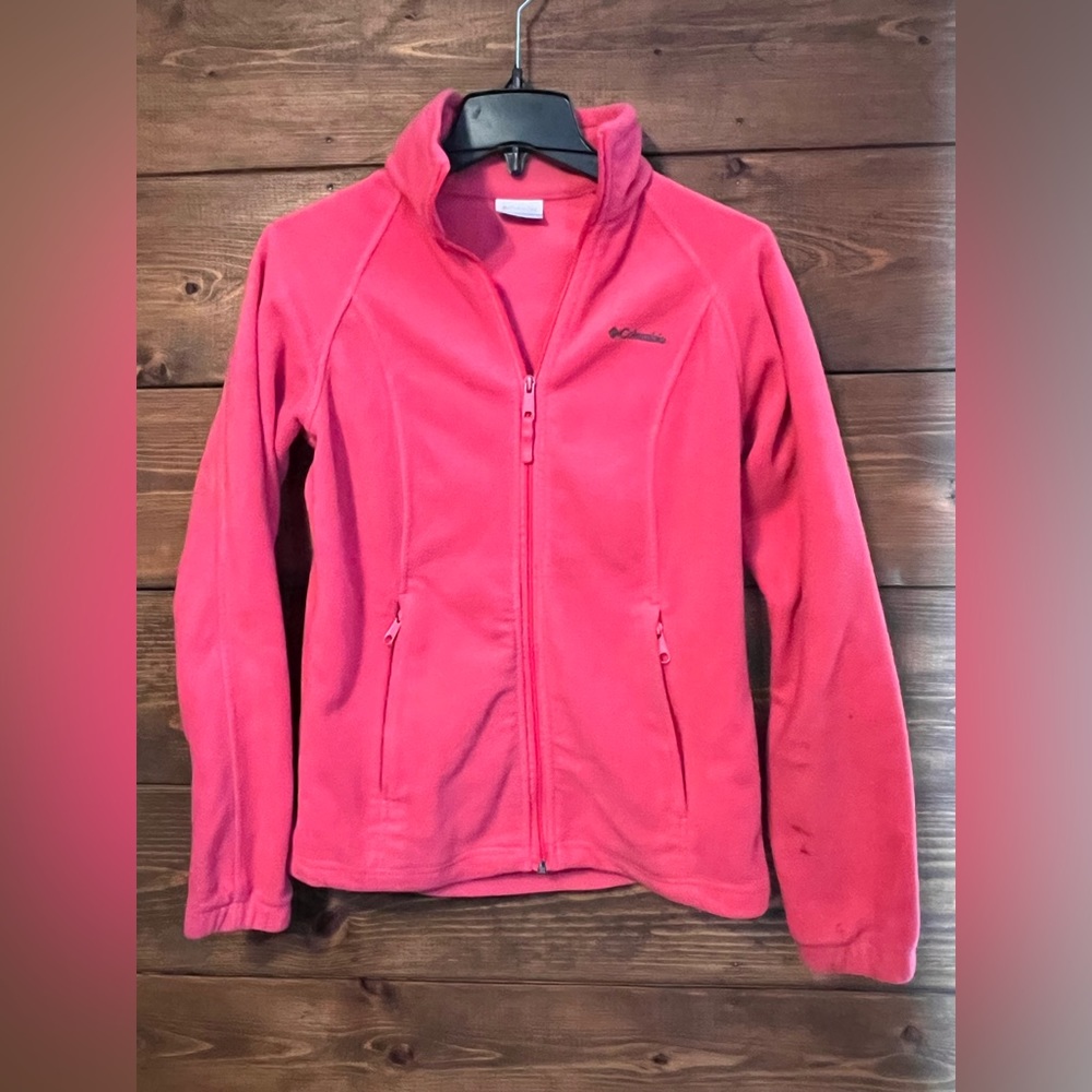 Columbia -Pink Fleece Jacket Women’s Size Small